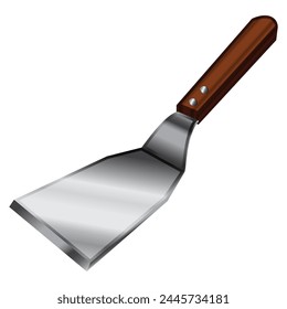 illustration of a flat spatula