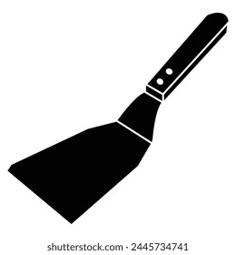 illustration of a flat spatula