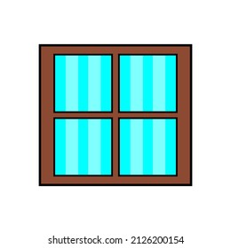 illustration of flat windows suitable for icon etc