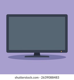 Illustration of a flat-screen television set.