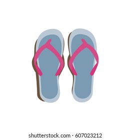 Illustration of flip flops