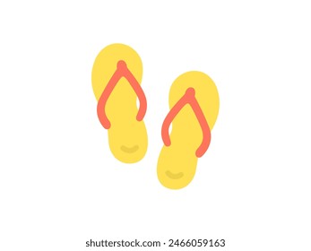 Illustration of flip flops icon.