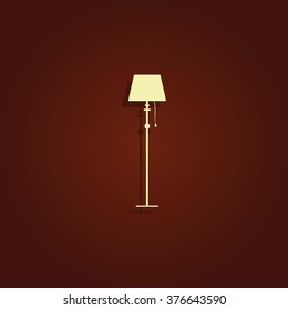 Illustration of floor lamp.