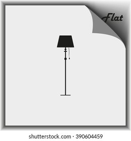 Illustration of floor lamp.