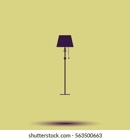 Illustration of floor lamp.