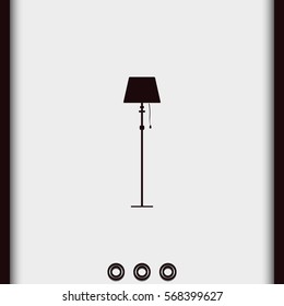 Illustration of floor lamp.