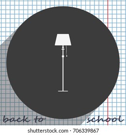 Illustration of floor lamp.