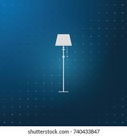 Illustration of floor lamp.