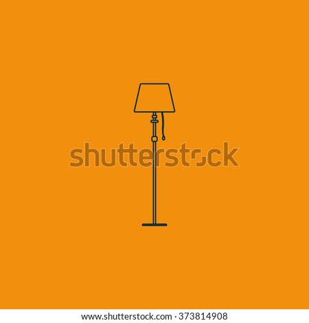 Illustration of floor lamp.