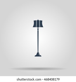 Illustration of floor lamp. Vector concept illustration for design.
