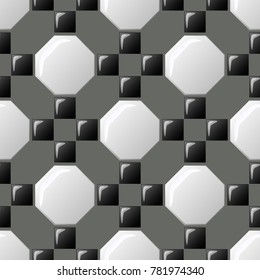 Illustration of floor tile design background concept