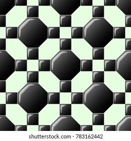 Illustration of floor tile design background concept