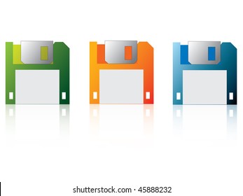 Illustration of floppy disk (icon of save)