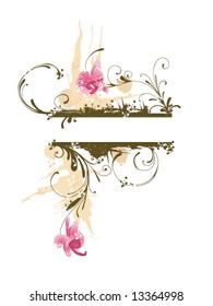 Illustration of a floral background