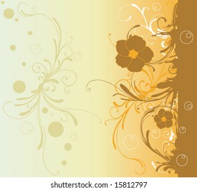Illustration of a floral background