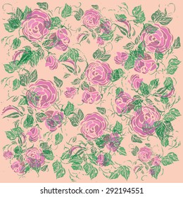 Illustration floral background