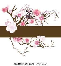 Illustration of a floral background