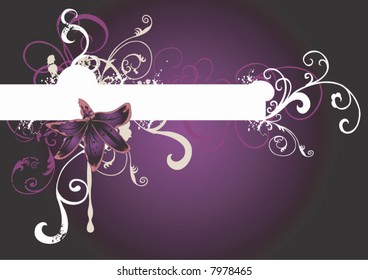Illustration of a floral background