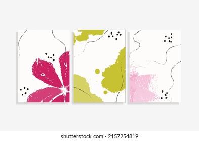 illustration of a floral background vector set