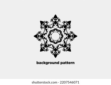 ILLUSTRATION OF FLORAL MANDALA BACKGROUND PATTERN PATTERN