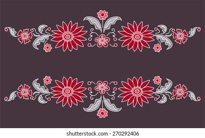 illustration of floral ornament