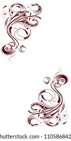 The illustration of floral pattern 