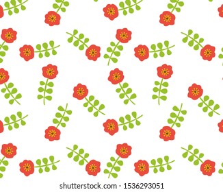 Illustration of floral pattern background .