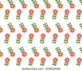 Illustration of floral pattern background .