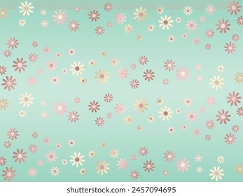 Ilustración de fondo de patrón floral