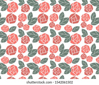 Illustration of floral pattern background . Rose background .
