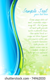 illustration of floral pattern on abstract background