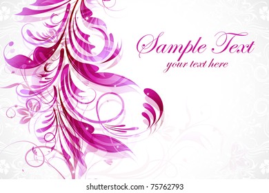 illustration of floral pattern on abstract background