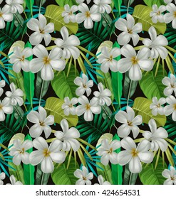 Illustration of floral seamless pattern