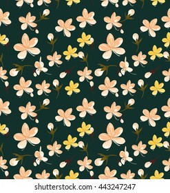 Illustration of floral seamless pattern