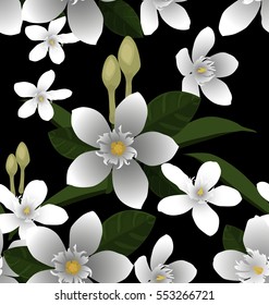 Illustration of floral seamless pattern