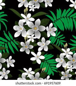 Illustration of floral seamless pattern