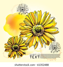 Fondo del flor de la ilustración