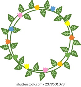 It's an illustration of a flower crown