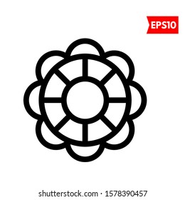 illustration of flower flat icon