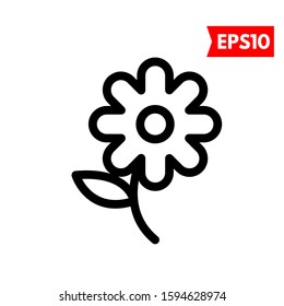 illustration of flower flat icon