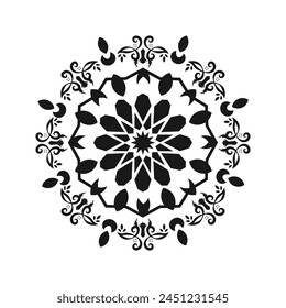 Illustration of flower and floral decoration and ornamental design