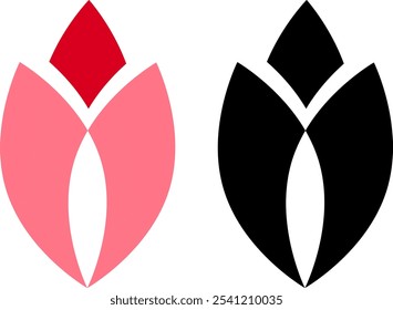 Ilustração de uma flor Ícone Flor.