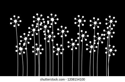 illustration of flower icon silhouette wallpaper