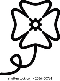 Ilustración del vector de icono de flor.
Adecuado para la vegetación o la vida verde.