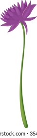 ilustración de flor en blanco