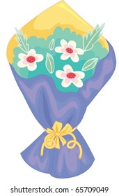 illustration of flower on a white background