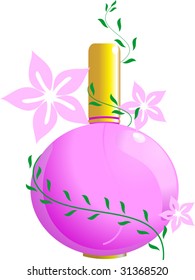 Illustration of flower scent  	