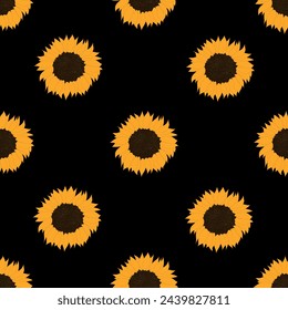 illustration, flower, sunflower, texture, nature, wallpaper, design, summer, pattern, floral, decoration, textile, print, graphic, vector, seamless, drawing, garden, blossom, art, repeat, ornament, ye