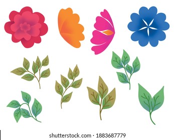 illustration flower for wedding card design. Flower arrangement vector