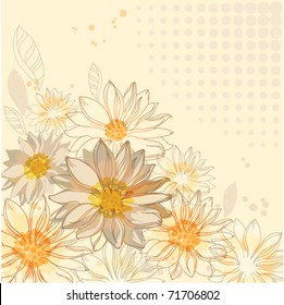 illustration of a flowers background